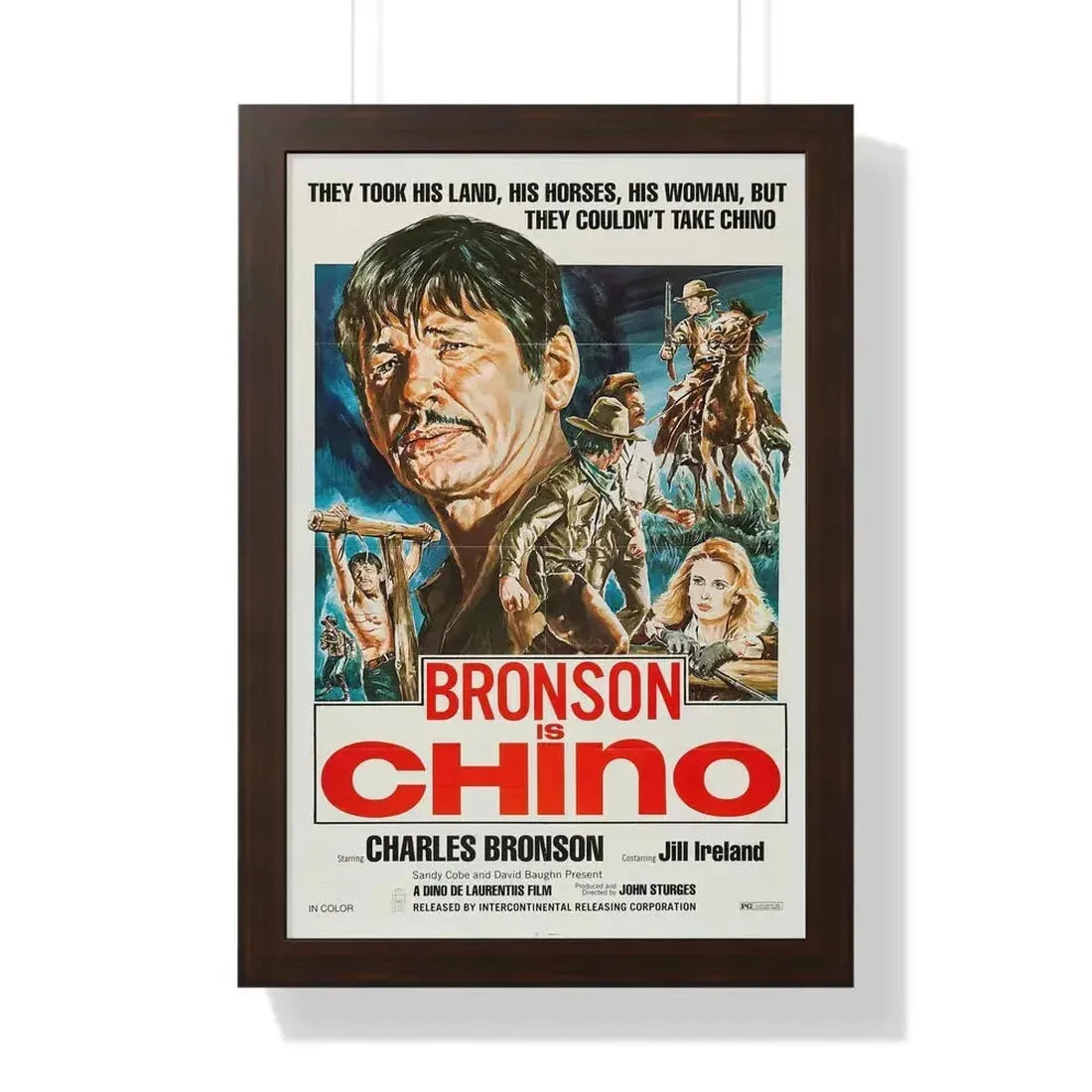 CHINO (4) 1973 - Framed Movie Poster - The Sticker Space