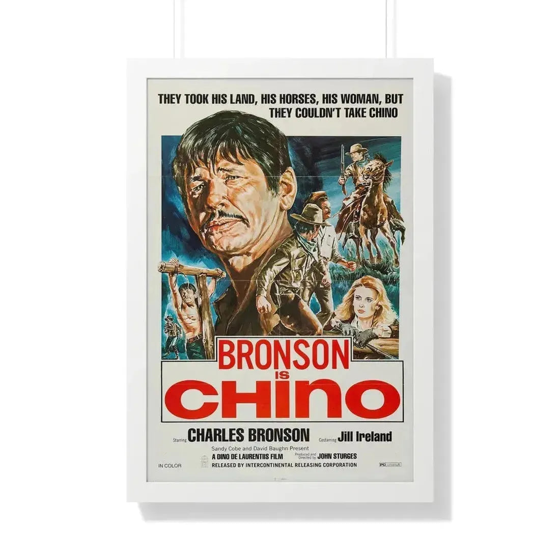 CHINO (4) 1973 - Framed Movie Poster - The Sticker Space