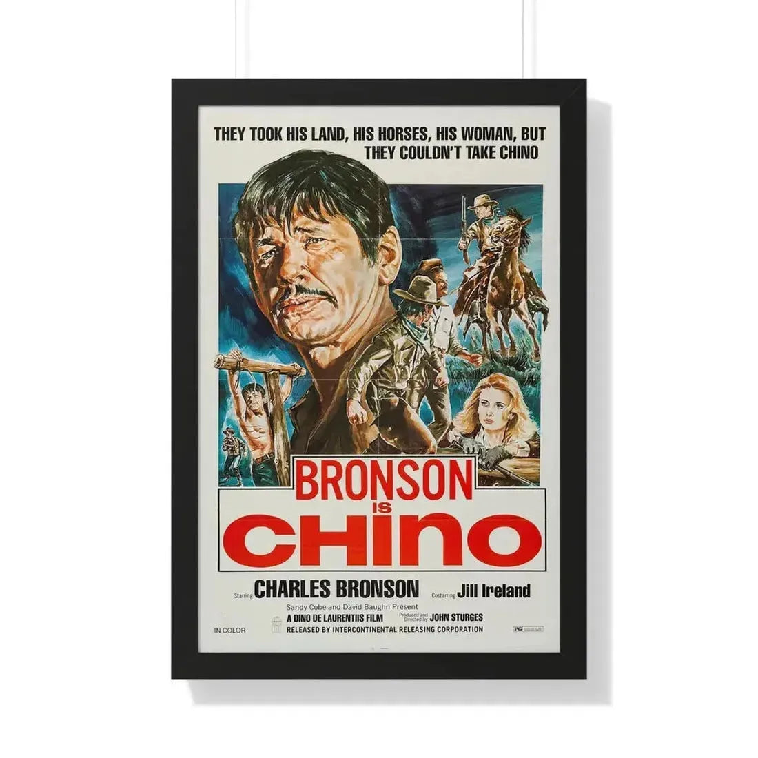 CHINO (4) 1973 - Framed Movie Poster - The Sticker Space