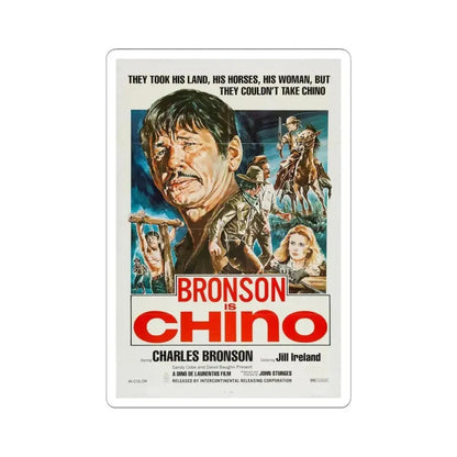 CHINO (4) 1973 Movie Poster - STICKER Vinyl Kiss-Cut Decal 4 Inch White - The Sticker Space
