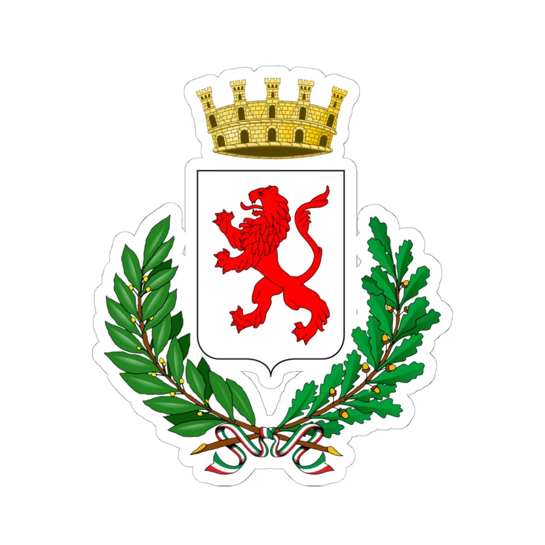 Chioggia-Stemma (Italy) (Coat of Arms) STICKER Vinyl Kiss-Cut Decal 6 Inch White - The Sticker Space