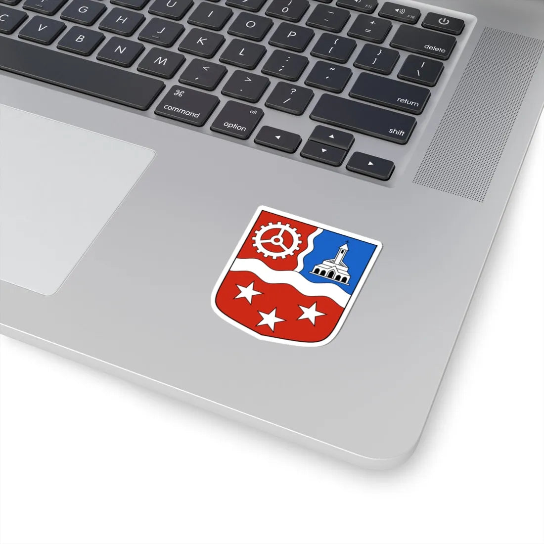 Chippis-blazon (Switzerland) (Coat of Arms) STICKER Vinyl Kiss-Cut Decal - The Sticker Space