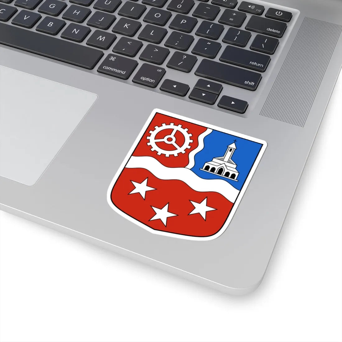 Chippis-blazon (Switzerland) (Coat of Arms) STICKER Vinyl Kiss-Cut Decal - The Sticker Space