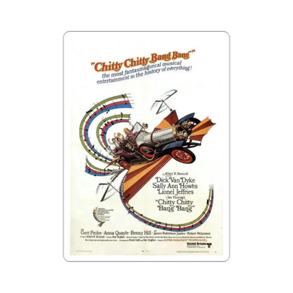 Chitty Chitty Bang Bang 1968 Movie Poster STICKER Vinyl Die-Cut Decal - The Sticker Space
