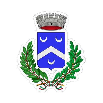 Chiusa di Pesio-Stemma (Italy) (Coat of Arms) STICKER Vinyl Kiss-Cut Decal 6 Inch White - The Sticker Space