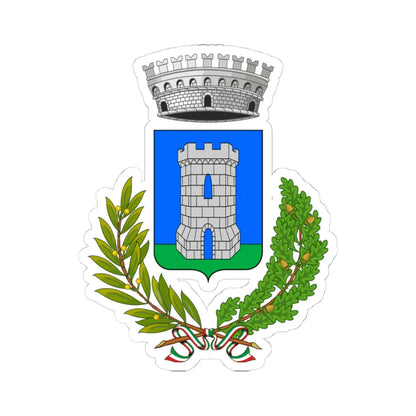 Chiusavecchia-Stemma (Italy) (Coat of Arms) STICKER Vinyl Kiss-Cut Decal 4 Inch White - The Sticker Space