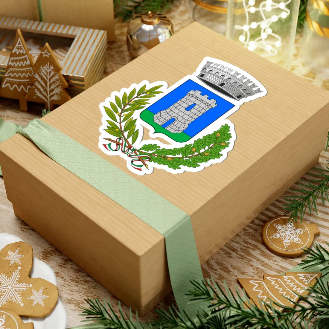 Chiusavecchia-Stemma (Italy) (Coat of Arms) STICKER Vinyl Kiss-Cut Decal - The Sticker Space