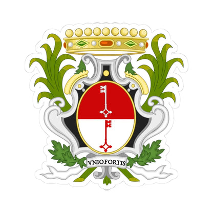 Chivasso-Stemma (Italy) (Coat of Arms) STICKER Vinyl Kiss-Cut Decal 3 Inch White - The Sticker Space