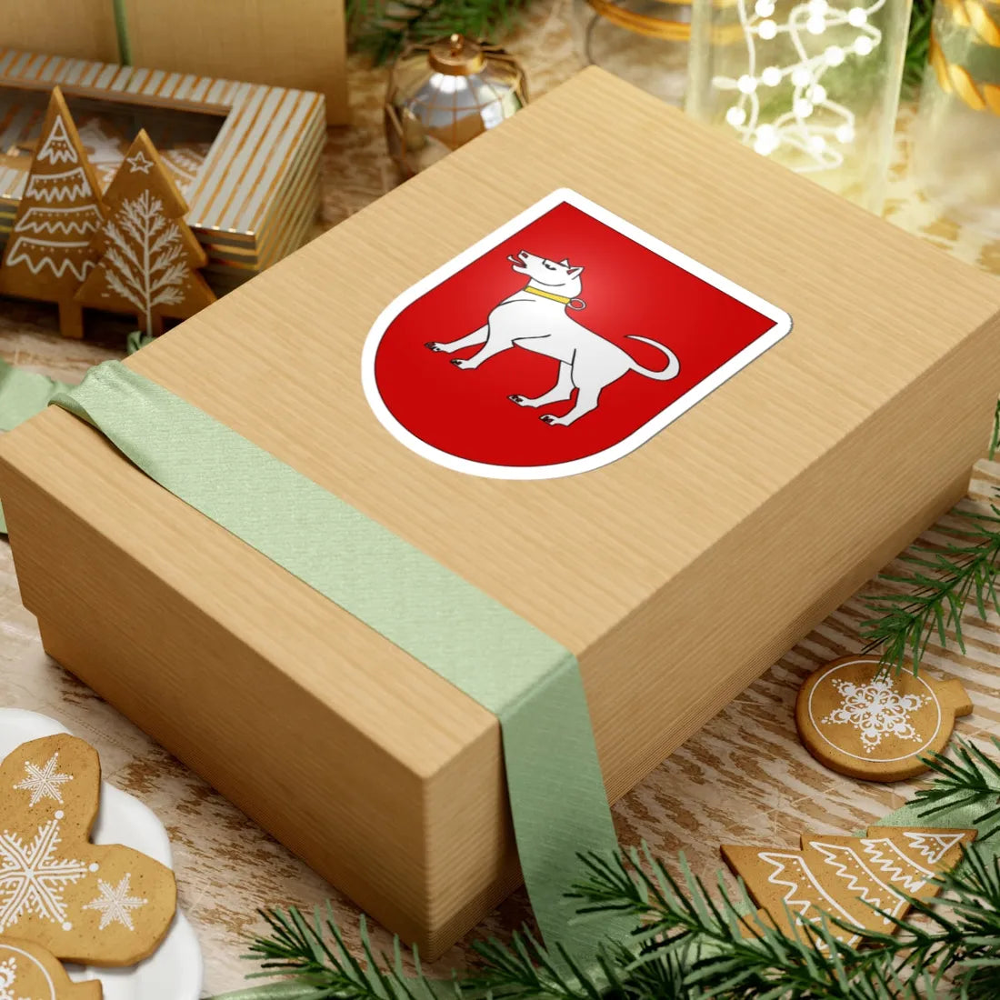 Chénens-coat of arms (Switzerland) (Coat of Arms) STICKER Vinyl Kiss-Cut Decal - The Sticker Space