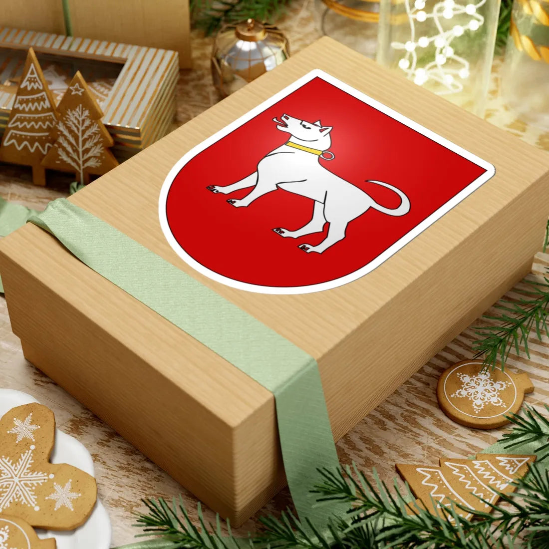 Chénens-coat of arms (Switzerland) (Coat of Arms) STICKER Vinyl Kiss-Cut Decal - The Sticker Space