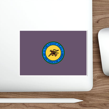 Choctaw Flag STICKER Vinyl Die-Cut Decal-The Sticker Space