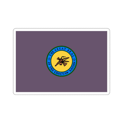 Choctaw Flag STICKER Vinyl Die-Cut Decal-3 Inch-The Sticker Space