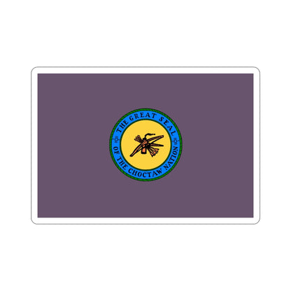 Choctaw Flag STICKER Vinyl Die-Cut Decal-4 Inch-The Sticker Space