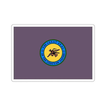 Choctaw Flag STICKER Vinyl Die-Cut Decal 6 Inch - The Sticker Space