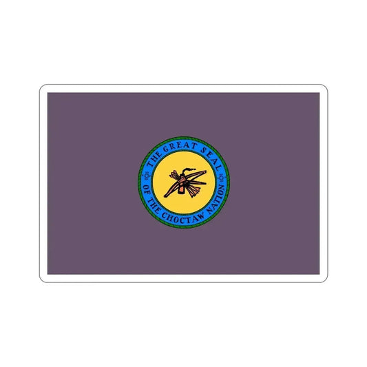 Choctaw Flag STICKER Vinyl Die-Cut Decal 6 Inch - The Sticker Space
