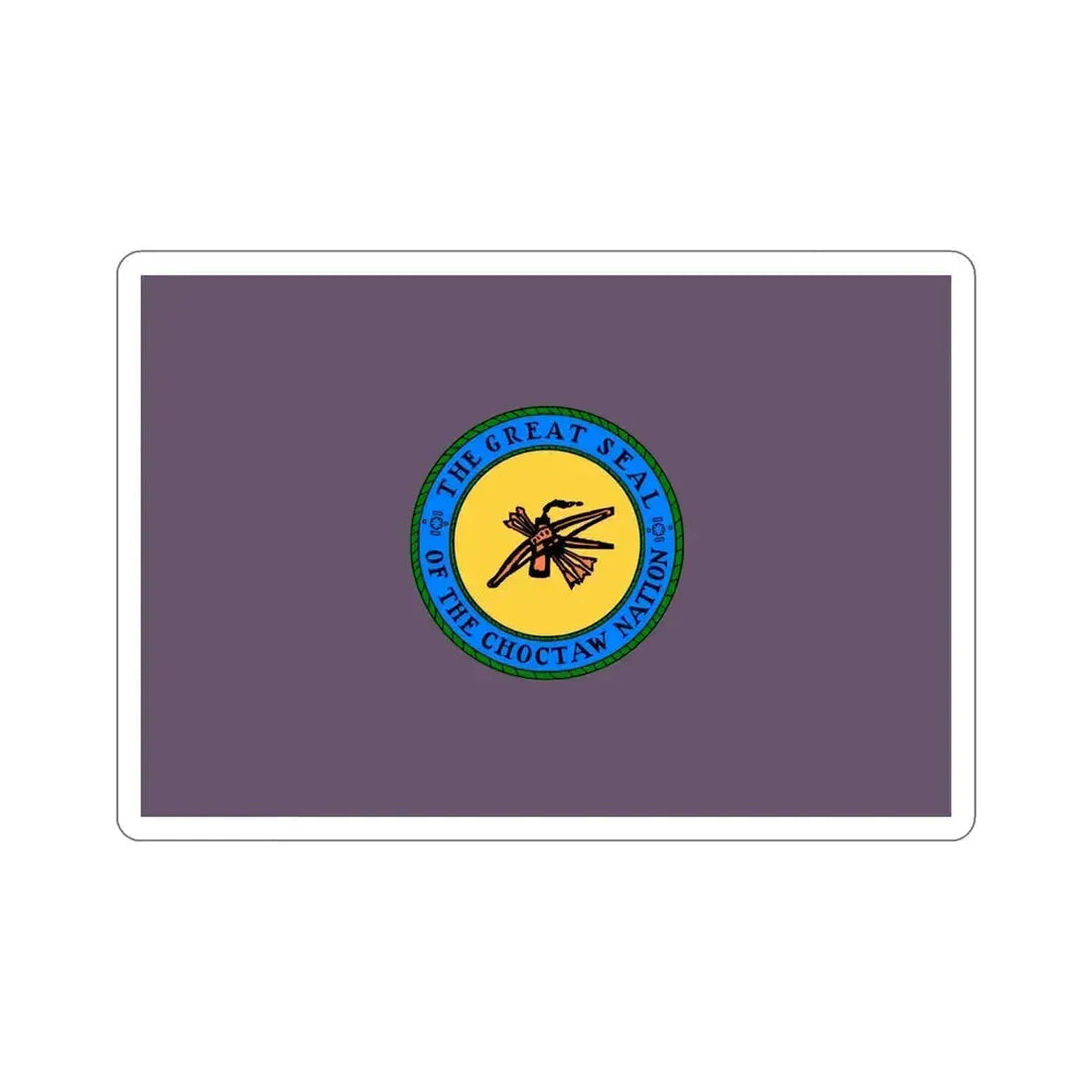 Choctaw Flag STICKER Vinyl Die-Cut Decal - The Sticker Space