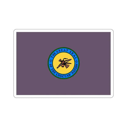 Choctaw Flag STICKER Vinyl Die-Cut Decal - The Sticker Space
