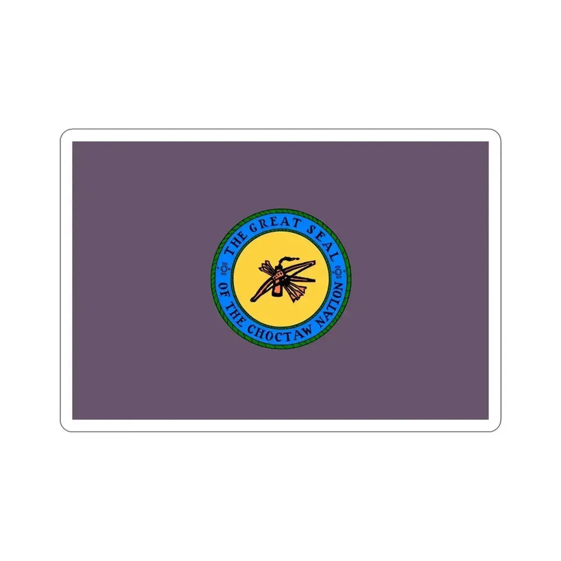 Choctaw Flag STICKER Vinyl Die-Cut Decal - The Sticker Space