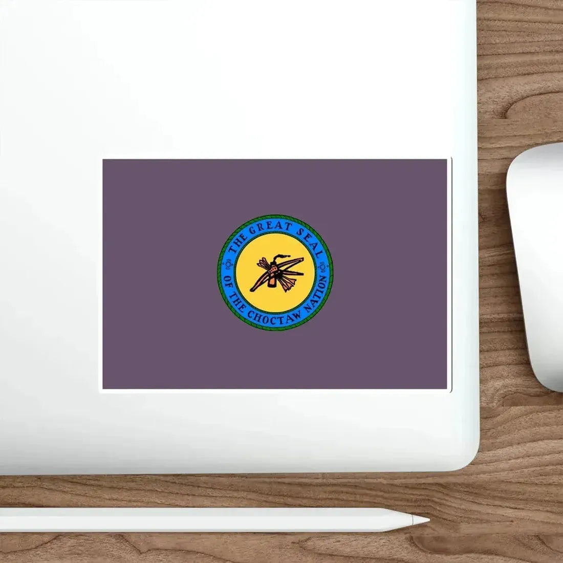 Choctaw Flag STICKER Vinyl Die-Cut Decal - The Sticker Space