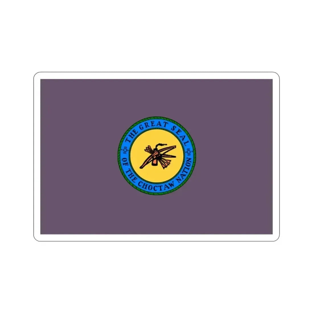 Choctaw Flag STICKER Vinyl Die-Cut Decal - The Sticker Space