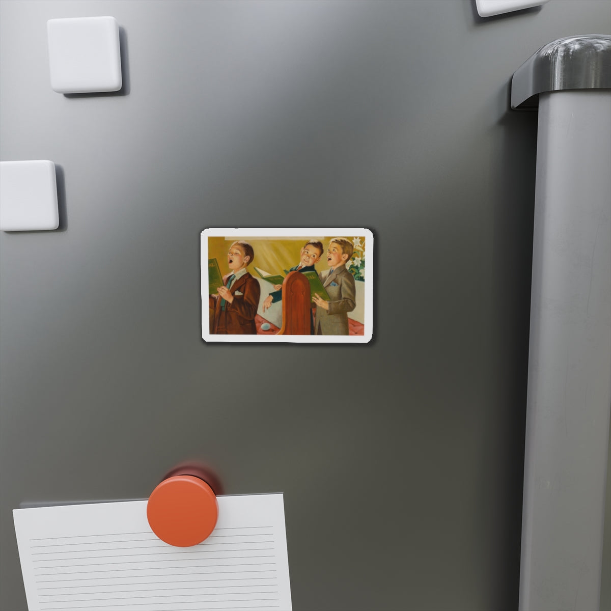 Choir Boys (Magazine Illustration) Refrigerator Magnet-The Sticker Space