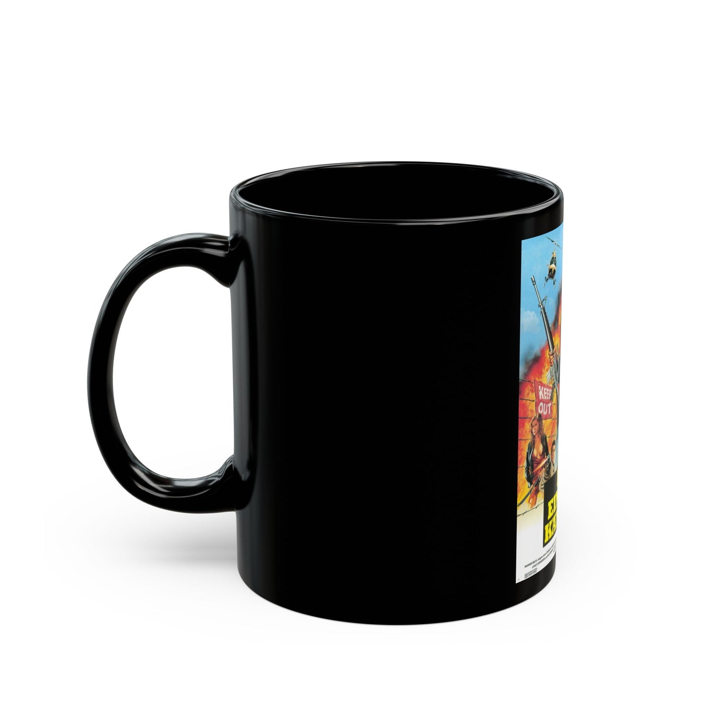 CHOKE CANYON (GERMAN) 1986 Movie Poster - Black Coffee Mug-The Sticker Space