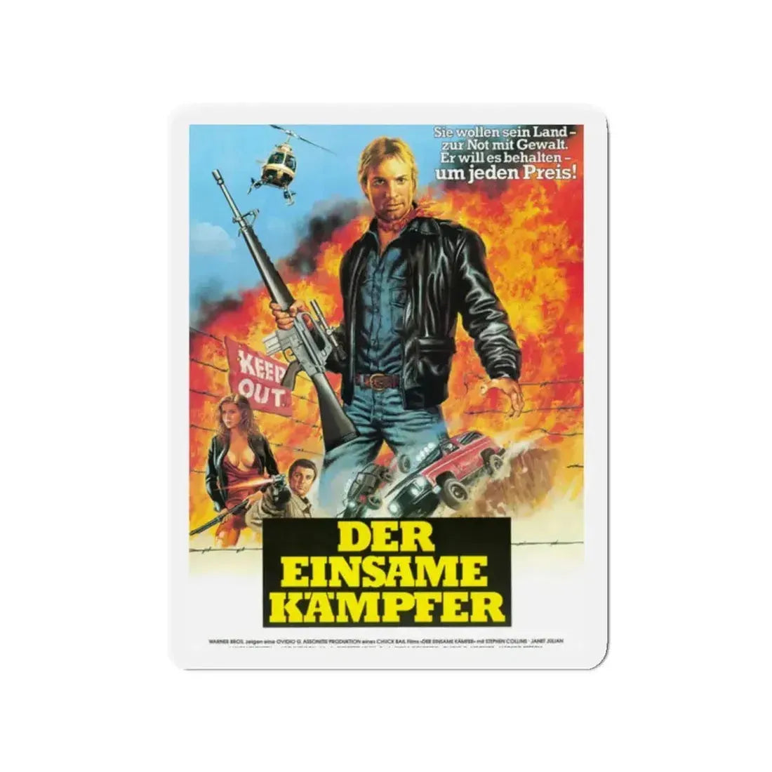 CHOKE CANYON (GERMAN) 1986 Movie Poster - Refrigerator Magnet - The Sticker Space