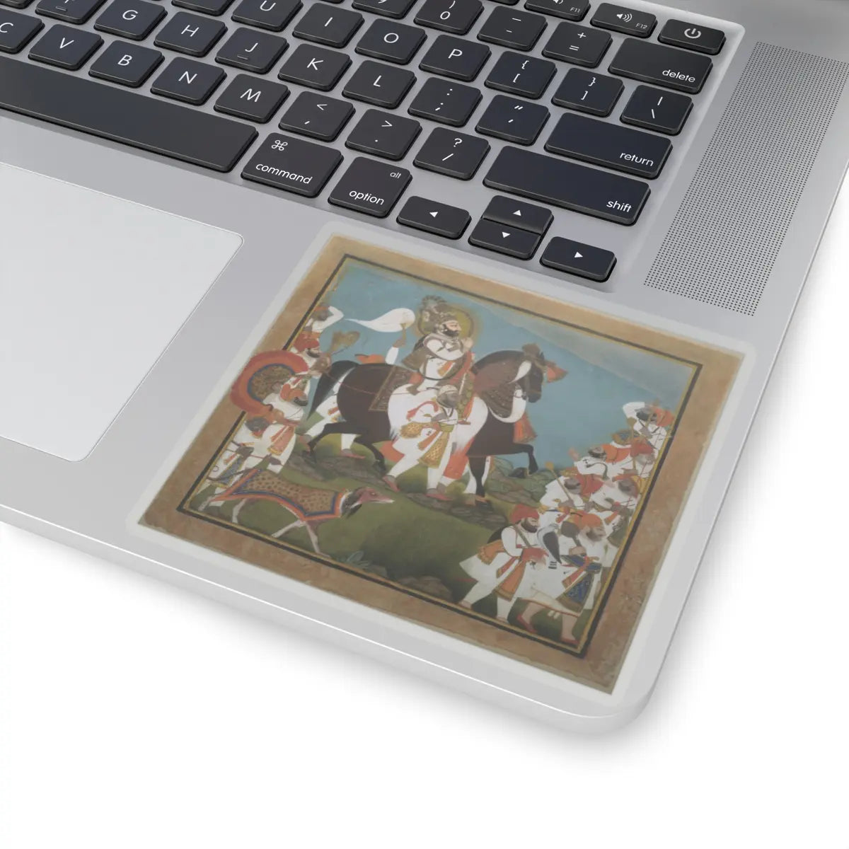 Chokha - Maharana Bhim Singh and Retinue Embark on a Hunt - ca. 1805–10 v1 - STICKER Vinyl Kiss-Cut Decal