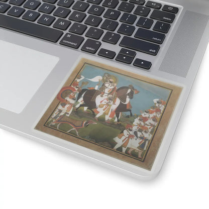 Chokha - Maharana Bhim Singh and Retinue Embark on a Hunt - ca. 1805–10 v1 - STICKER Vinyl Kiss-Cut Decal