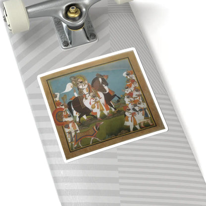 Chokha - Maharana Bhim Singh and Retinue Embark on a Hunt - ca. 1805–10 v1 - STICKER Vinyl Kiss-Cut Decal