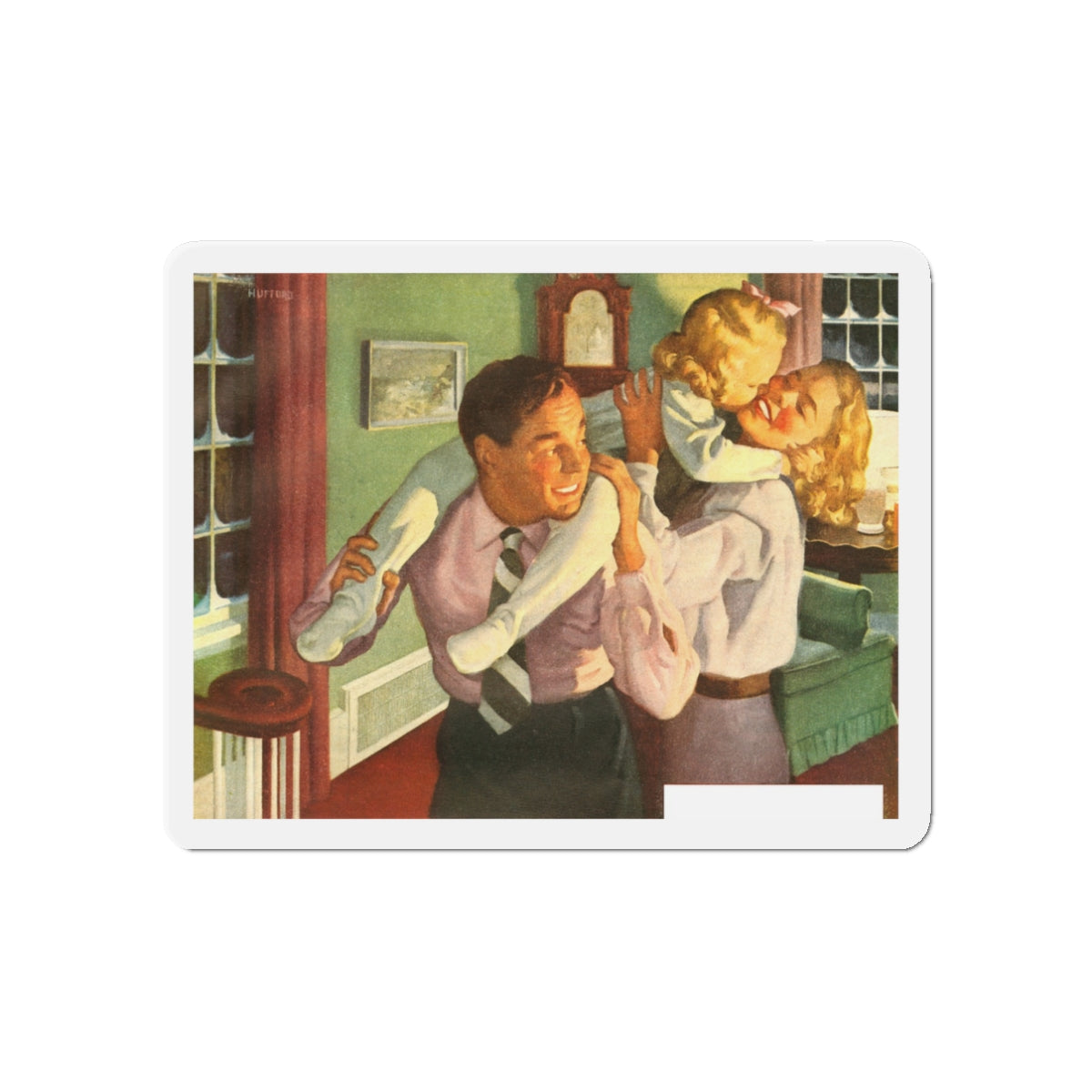 Choose American Standard advertisement 1948 (Magazine Illustration) Refrigerator Magnet-3" x 3"-The Sticker Space