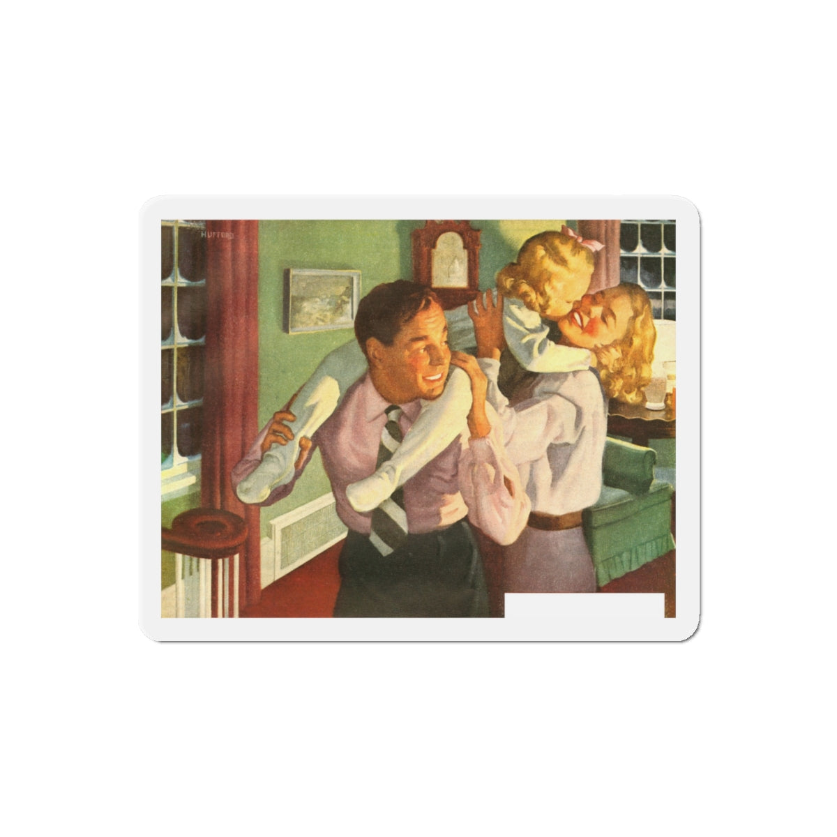 Choose American Standard advertisement 1948 (Magazine Illustration) Refrigerator Magnet-6" × 6"-The Sticker Space