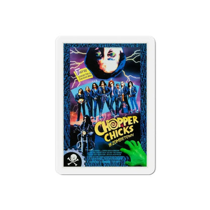 Chopper Chicks in Zombietown 1991 Movie Poster Refrigerator Magnet - The Sticker Space