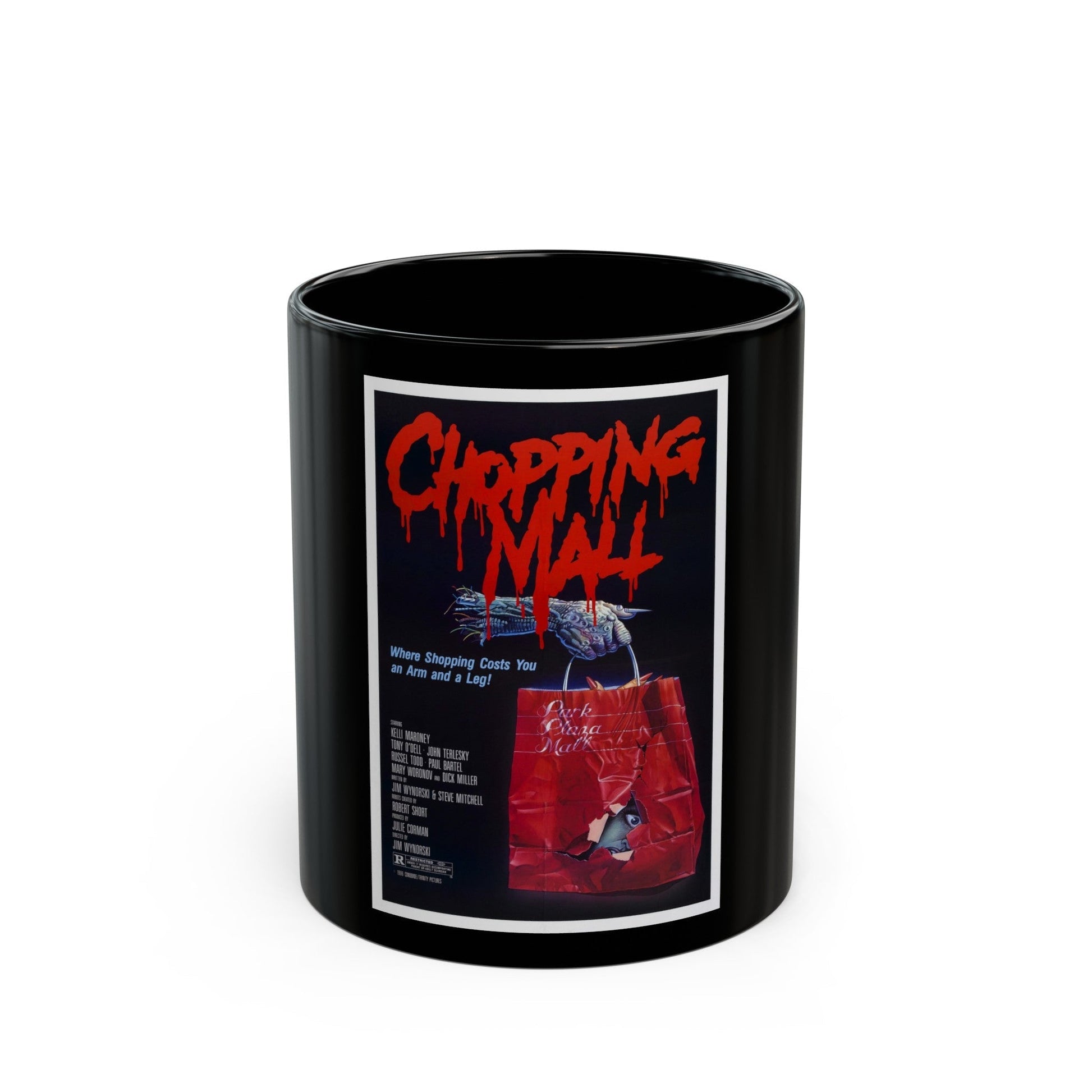 CHOPPING MALL 1986 Movie Poster - Black Coffee Mug-11oz-The Sticker Space