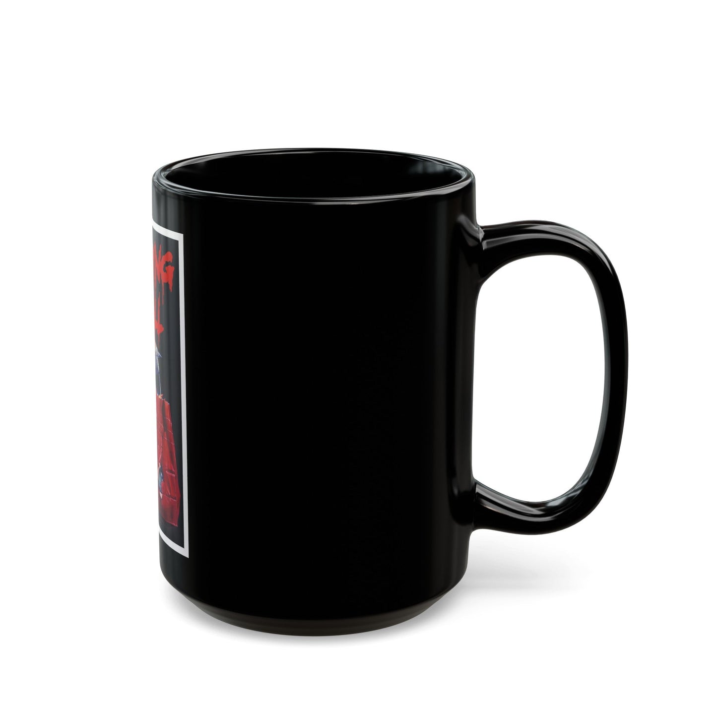 CHOPPING MALL 1986 Movie Poster - Black Coffee Mug-The Sticker Space