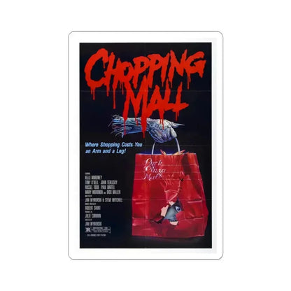 Chopping Mall 1986 Movie Poster - STICKER Vinyl Kiss-Cut Decal 3 Inch White - The Sticker Space