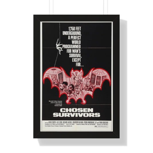 CHOSEN SURVIVORS 1974 - Framed Movie Poster-16″ x 24″-The Sticker Space