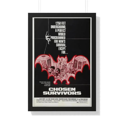 CHOSEN SURVIVORS 1974 - Framed Movie Poster 20" x 30" Black - The Sticker Space
