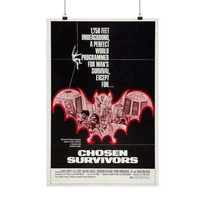 CHOSEN SURVIVORS 1974 - Paper Movie Poster 16″ x 24″ Matte - The Sticker Space