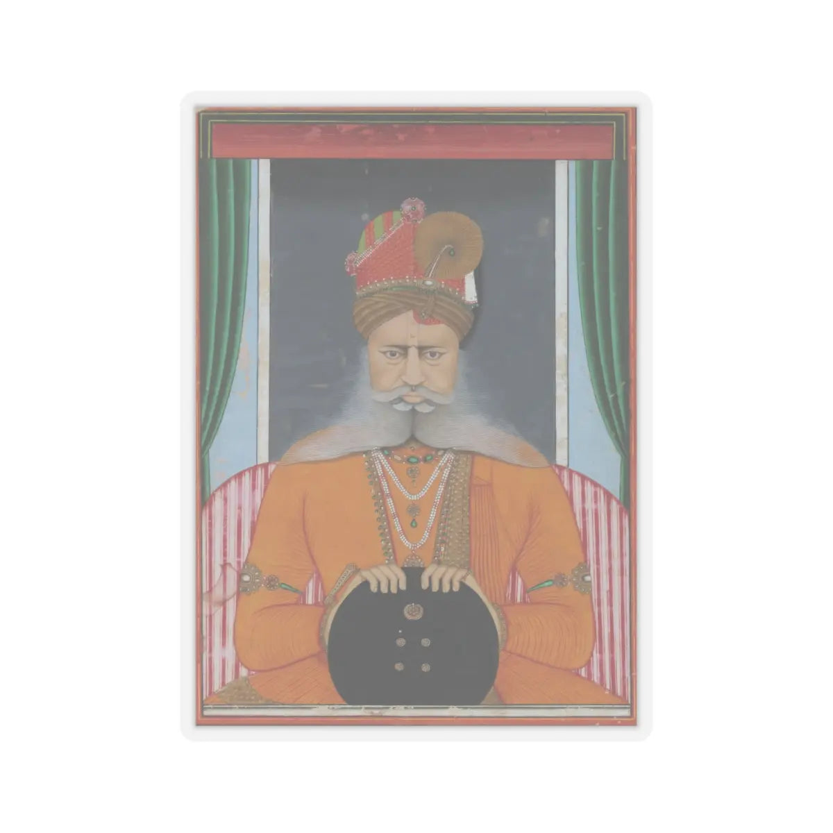 Chotu - Maharaja Sardar Singh of Bikaner - ca. 1860–70 v1 - STICKER Vinyl Kiss-Cut Decal