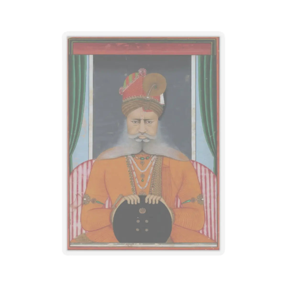Chotu - Maharaja Sardar Singh of Bikaner - ca. 1860–70 v1 - STICKER Vinyl Kiss-Cut Decal