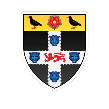 Christ Church Oxford Coat Of Arms (England) (Coat of Arms) STICKER Vinyl Kiss-Cut Decal 6 Inch White - The Sticker Space
