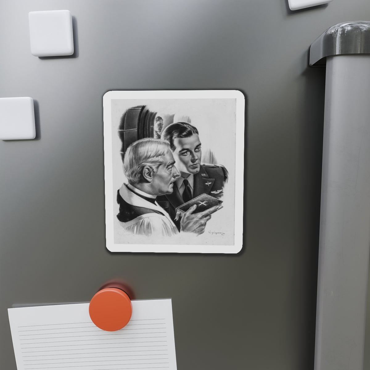 Christian Herald Magazine 1 (Christian Herald Publ., 1942) (Magazine Illustration) Refrigerator Magnet-The Sticker Space