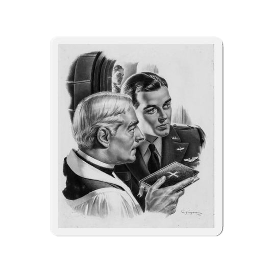 Christian Herald Magazine 1 (Christian Herald Publ., 1942) (Magazine Illustration) Refrigerator Magnet-2" x 2"-The Sticker Space