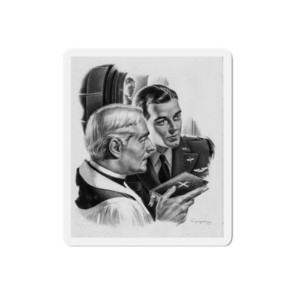 Christian Herald Magazine 1 (Christian Herald Publ., 1942) (Magazine Illustration) Refrigerator Magnet-6" × 6"-The Sticker Space