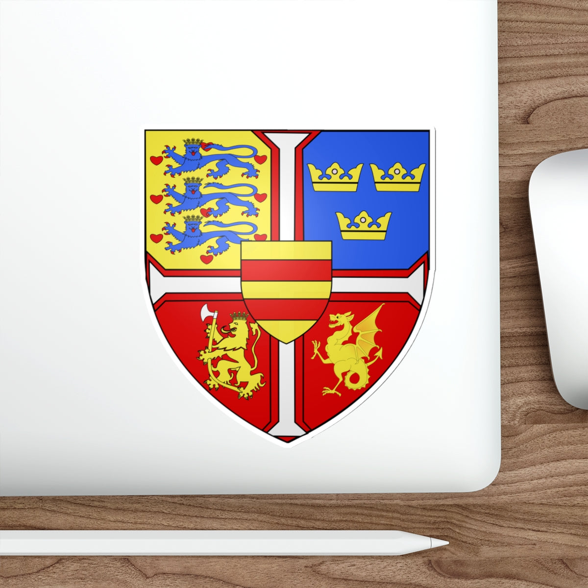 Christian I of Denmark Coat of Arms 1457-1460 STICKER Vinyl Die-Cut Decal-The Sticker Space