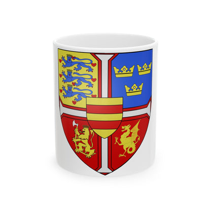 Christian I of Denmark Coat of Arms 1457-1460 - White Coffee Mug-11oz-The Sticker Space