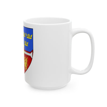 Christian I of Denmark Coat of Arms 1457-1460 - White Coffee Mug-The Sticker Space