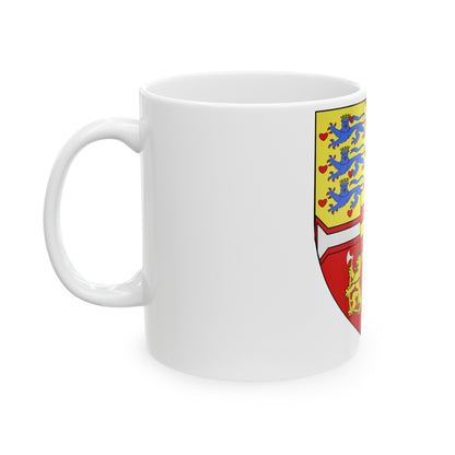 Christian I of Denmark Coat of Arms 1457-1460 - White Coffee Mug-The Sticker Space