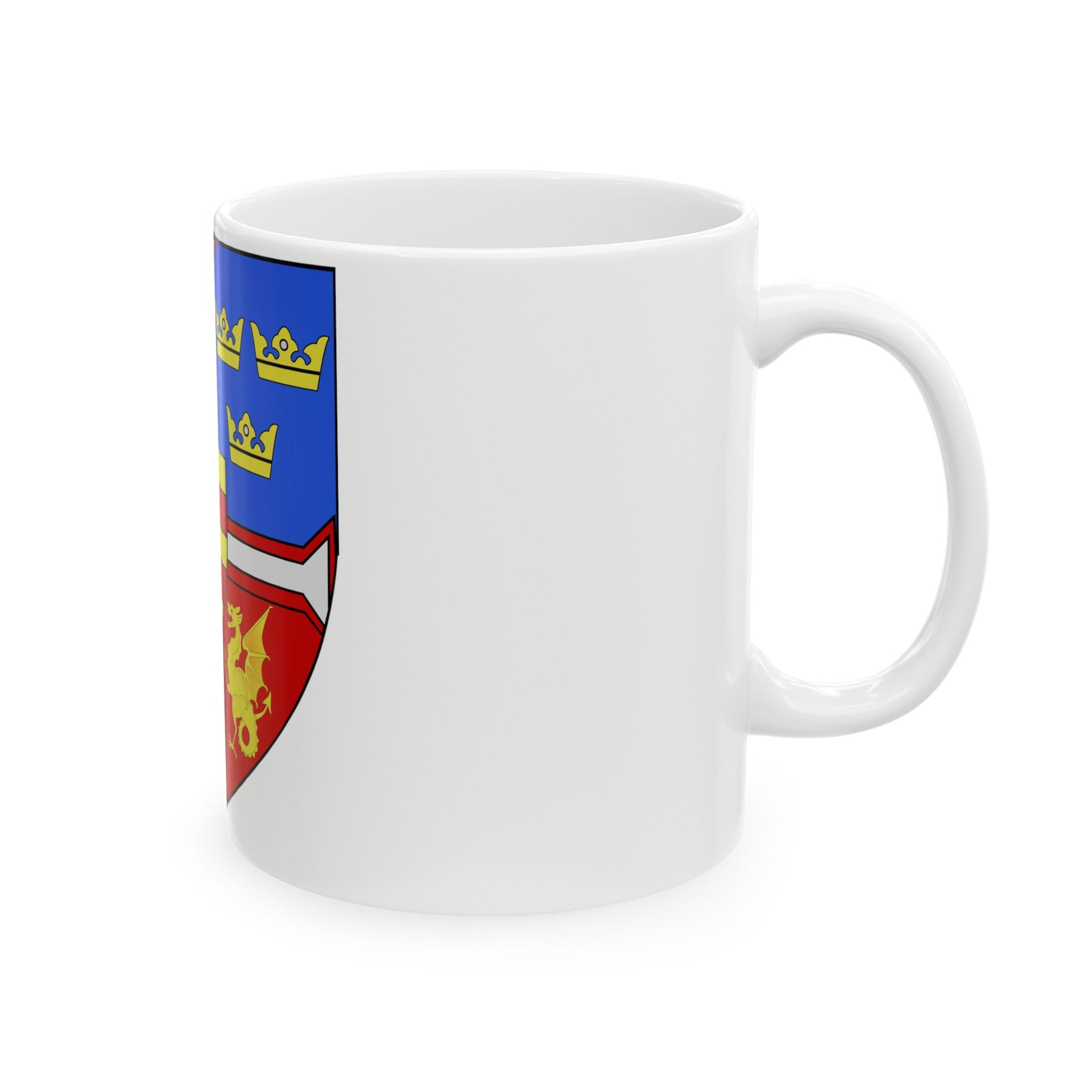 Christian I of Denmark Coat of Arms 1457-1460 - White Coffee Mug-The Sticker Space